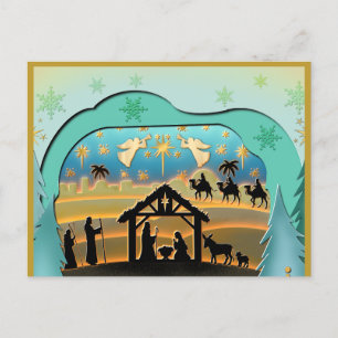 Escena de la Natividad de Navidad Niño Jesús en el