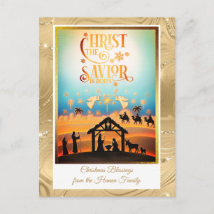 Escena de la Natividad "Feliz Navidad y Próspero A