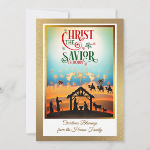 Escena de la Natividad "Feliz Navidad y Próspero A