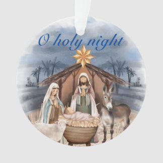 Escena de la Natividad Ornamento acrílico