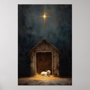 Escena de la Natividad Ovejas Arte de la Natividad