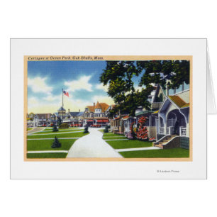 Escena de las cabañas del parque del océano