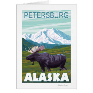 Escena de los alces - Petersburgo, Alaska