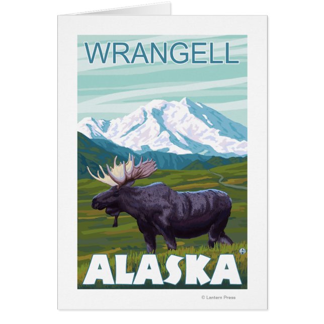 Escena de Moose - Wrangell, Alaska (Frente)