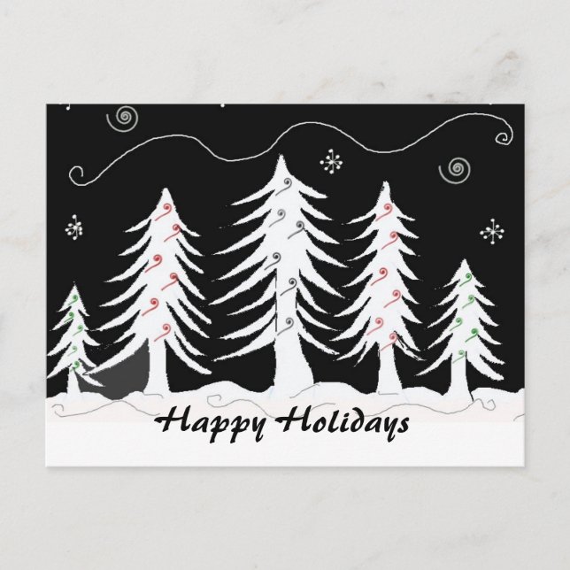 Escena de Navidad en Blanco y Negro (Anverso)