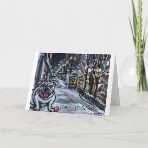 Escena de Navidad en Bulldog de Invierno
