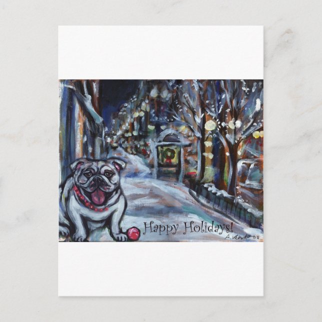 Escena de Navidad en Bulldog de Invierno (Anverso)