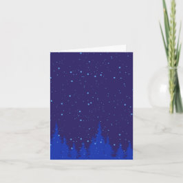 Escena de Navidades azules monocromáticos con niev