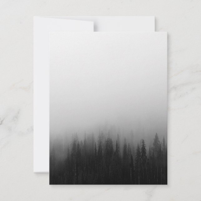 Escena de paisaje natural forestal Foggy Mystical (Anverso)