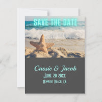 Escena de playa Guardar la Invitación de código QR