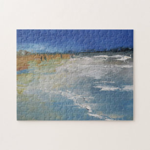Escena de playa Impresionante pintura rompecabezas