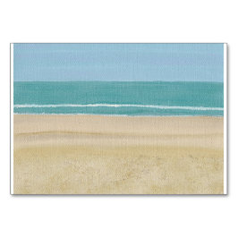 Escena de playa, lectura de tarjetas flash para ad