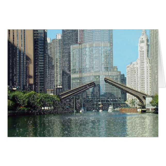 Escena del barco de la impulsión del río Chicago (Anverso (Horizontal))
