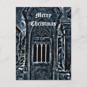 Escena del cementerio gótico Feliz Navidad