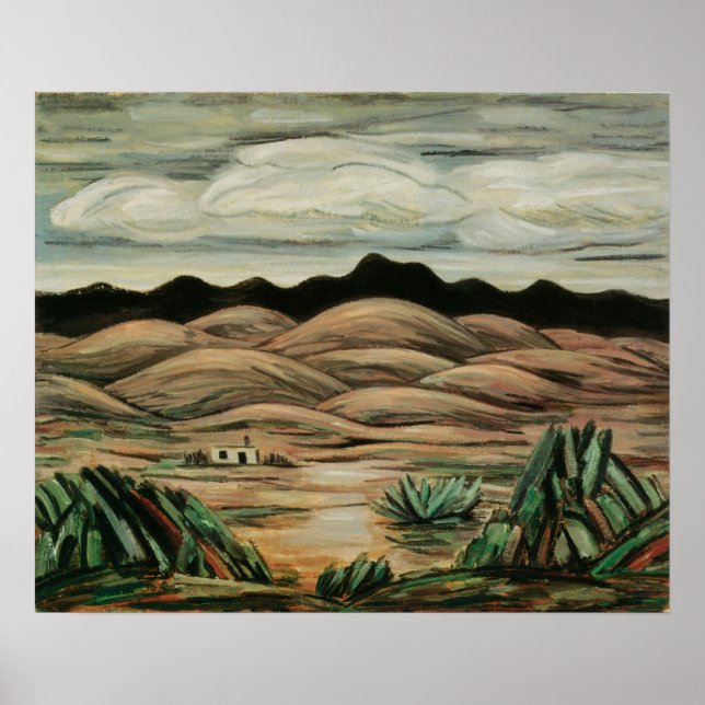Escena del desierto de Marsden Hartley, Bella Arte (Frente)