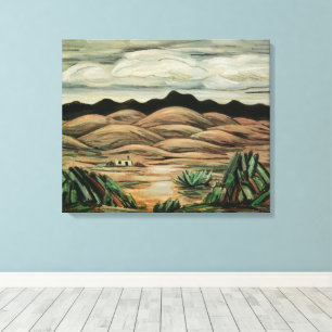 Escena del desierto por Marsden Hartley, Arte fino