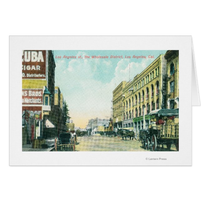 Escena del distrito mayorista en la calle Los Ange (Anverso (Horizontal))