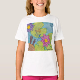 Escena del estanque (blanco) - camiseta básica par