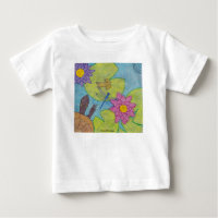 Escena del estanque (blanco) - Camiseta de bebé