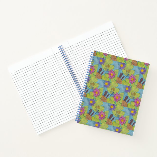 Escena del estanque (patrón) - Cuaderno (Interior)