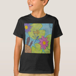 Escena del estanque (vívida) - Camiseta básica de