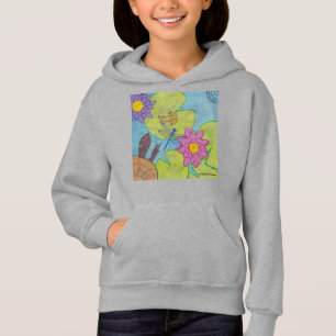 Escena del estanque (vívida) - Sudadera con capuch
