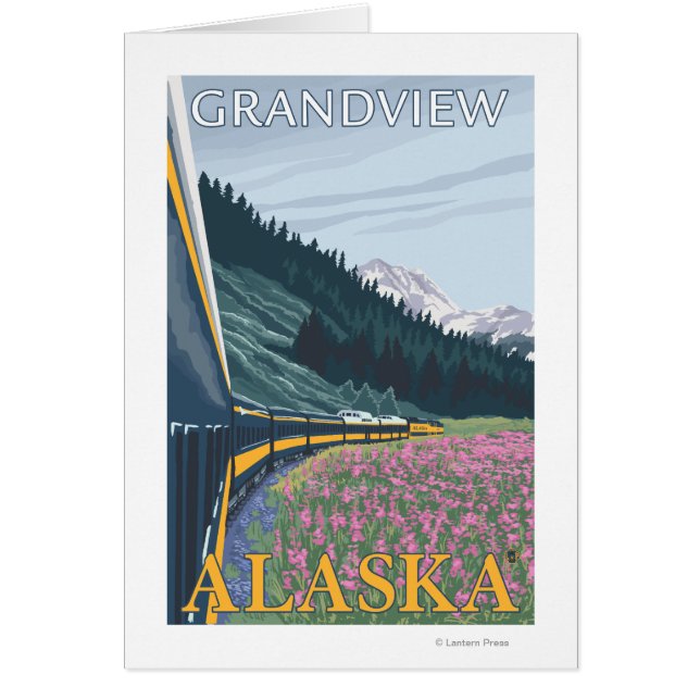 Escena del ferrocarril de Alaska - Grandview, Alas (Frente)