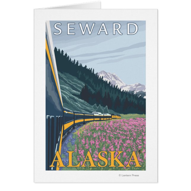Escena del ferrocarril de Alaska - Seward, Alaska (Frente)