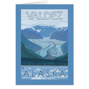 Escena del glaciar - Valdez, Alaska