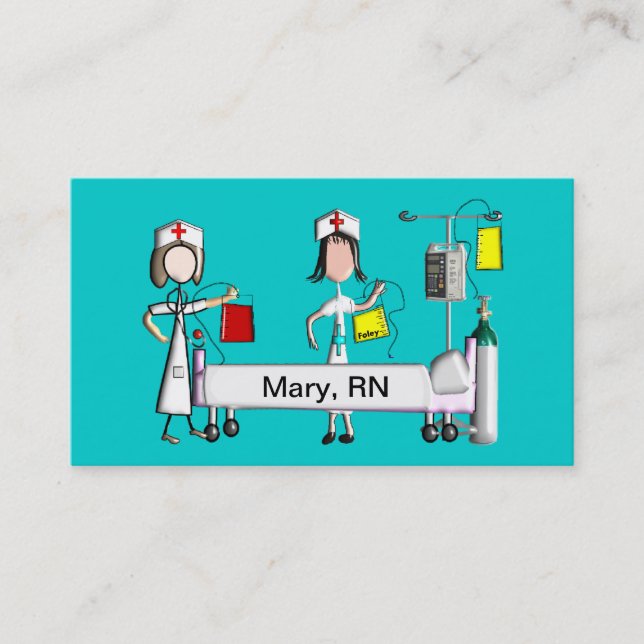 Escena del hospital de las tarjetas de visita de (Anverso)