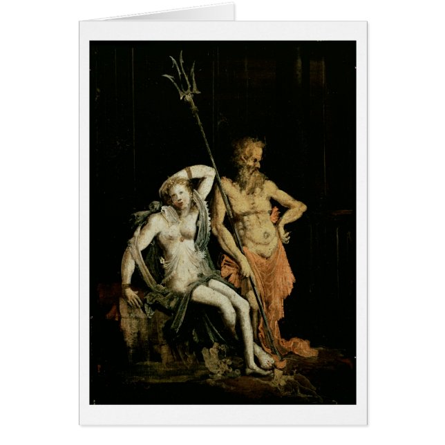 Escena del infierno: detalle que muestra Hades y (Frente)