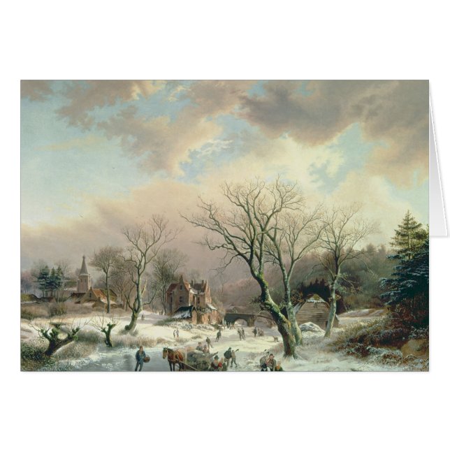 Escena del invierno (Anverso (Horizontal))
