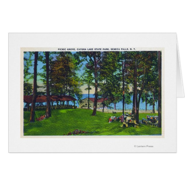 Escena del Parque Estatal del Lago Cayuga (Anverso (Horizontal))