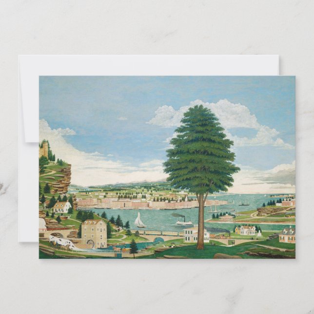 Escena del puerto con castillo | Jurgan Frederick  (Anverso)