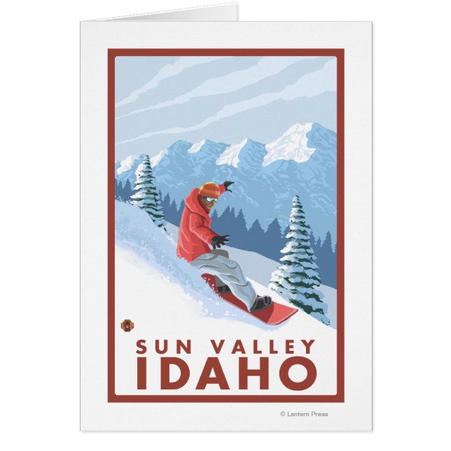 Escena del Snowboard - Sun Valley, Idaho (Frente)