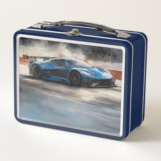 Escena dinámica de raza urbana azul (Anverso)