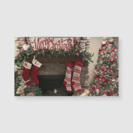 Escena en vivo de navidad con árbol de Navidad