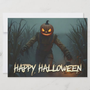 Escena espeluznante de Halloween de cabeza de cala