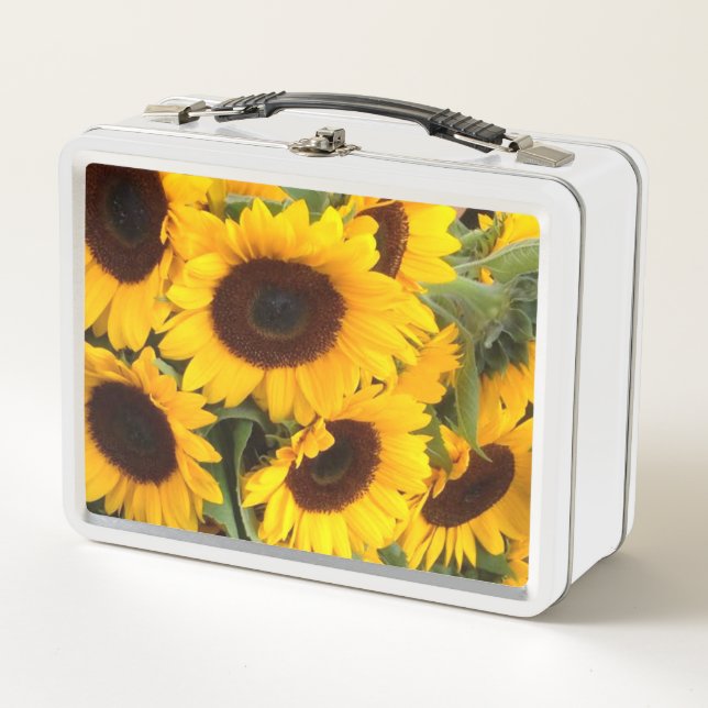 Escena floral de girasol radiante (Anverso)