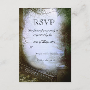 Escena forestal encantada Boda RSVP
