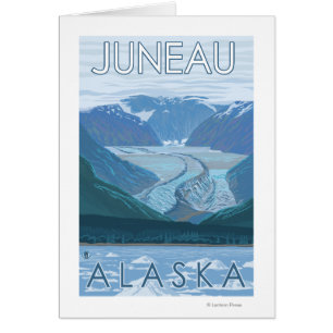Escena glaciar - Juneau, Alaska