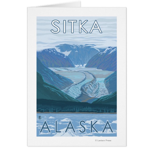 Escena glaciar - Sitka, Alaska (Frente)
