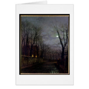 Escena iluminada por la luna de la calle, 1882