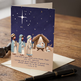 Escena religiosa de Navidad y Escritura