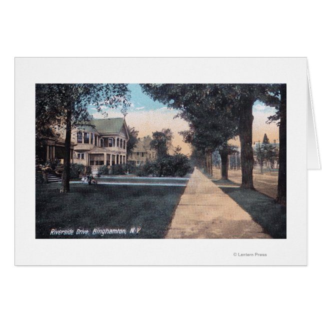 Escena residencial en Riverside Drive (Anverso (Horizontal))