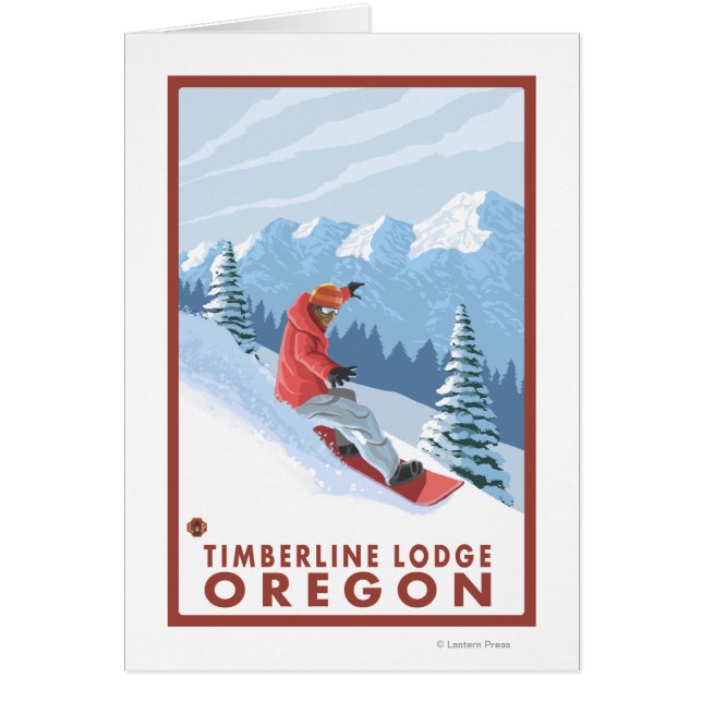 Escena Snowboarder - Timberline Lodge, Oregón (Frente)