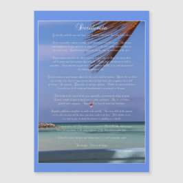 Escena tropical Max Ehrmann Desiderata Magnet