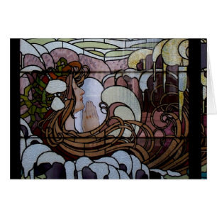 Escenario Art Nouveau de vidrio templado