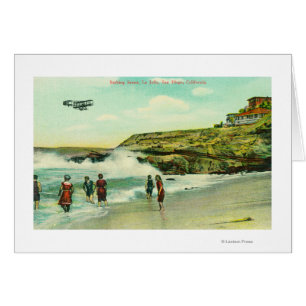 Escenario de baños en la playa de La Jolla, San Di