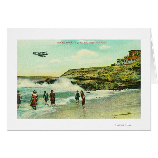 Escenario de baños en la playa de La Jolla, San Di (Anverso (Horizontal))